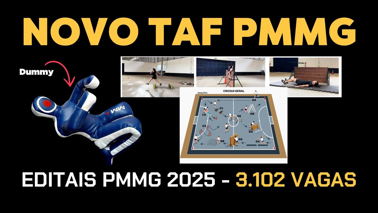 PMMG 2025: EDITAIS PUBLICADOS + NOVO TAF
