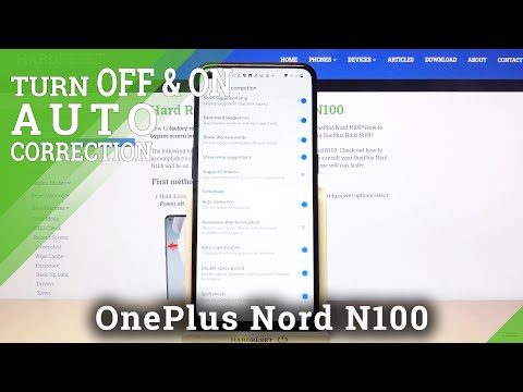 How to Disable / Enable Auto Correction OnePlus Nord N100 – Turn On / Off Predictive Text