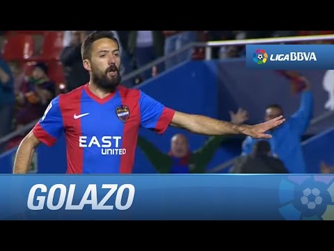 Golazo y jugadón de Morales (1-0) en el Levante UD - Getafe CF