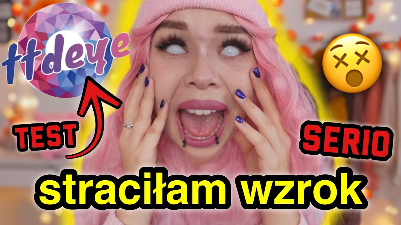 STRACIŁAM WZROK przez SOCZEWKI *story time* - test kolorowych soczewek TTDEYE, unboxing, try on