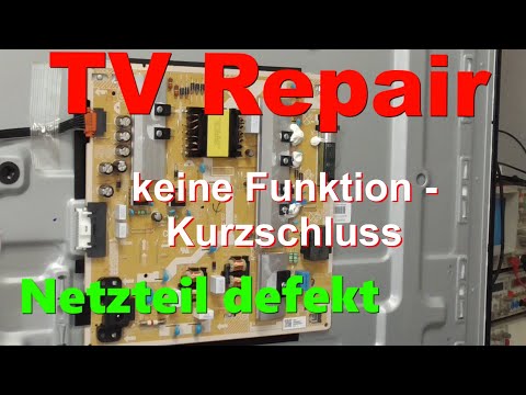 Samsung TV Repair & Service | Power Supply Netzteil Diagnose Troubleshooting