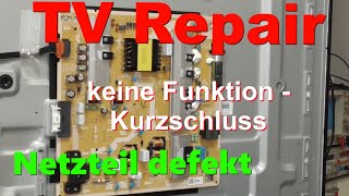 Samsung TV Repair & Service | Power Supply Netzteil Diagnose Troubleshooting