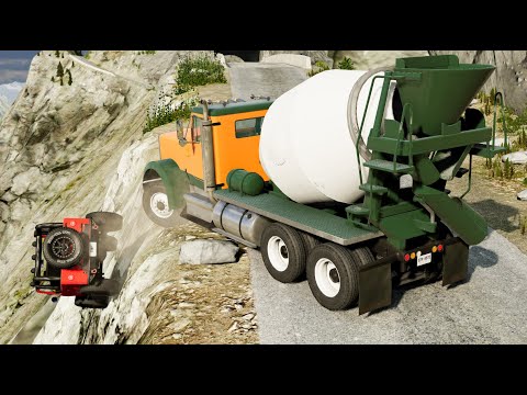 Cars vs Cliff Roads - BeamNG Drive