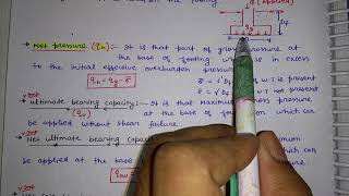 Shallow foundation(Gross pressure,safe,net bearing capacity ) soil~lecture ~2