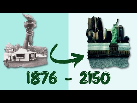 Evolução da Estátua da Liberdade | 1876 - 2150