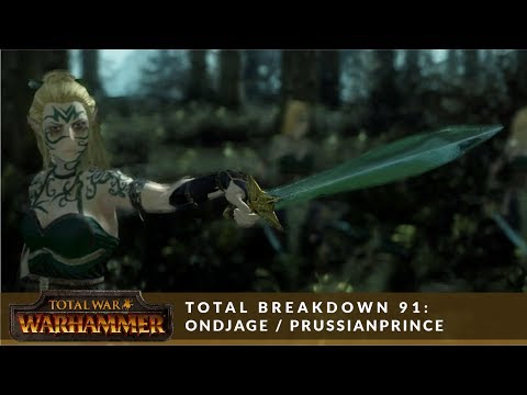 Total Breakdown 91 - Wood Elves vs Greenskins (Ondjage vs PrussianPrince) - Total War Battle Replay