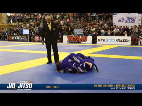 European Open 2015 Black Belt FINALS: Adult Female - Feather (Michelle Nicolini vs. MacKenzie Derne)