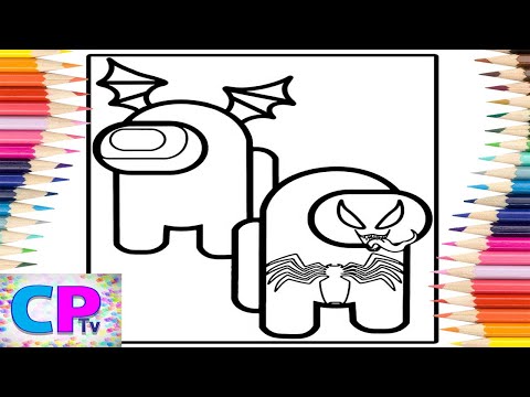 Among Us Batman and Venom Coloring Pages/Coloring Pages Tv/Elektronomia - Collide [NCS Release]