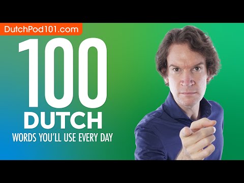 100 Dutch Words You'll Use Every Day - Basic Vocabulary #50