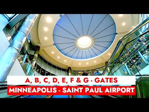🇺🇸 MSP 🛫🛬 A, B, C, D, E, F, G - Gates | Minneapolis- Saint Paul International Airport, Minnesota