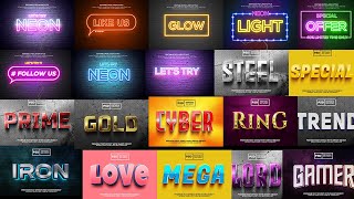 100+ 3D Text Effect Photoshop Tutorial Part 76