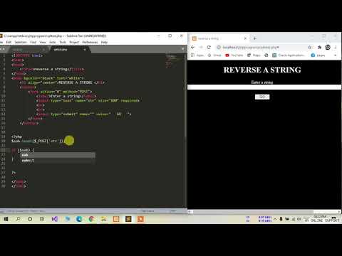 Reverse A String In Php Php Program To Reverse A String