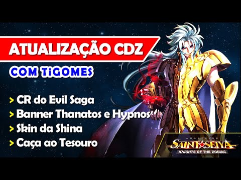 Atualização CDZ! - CR do Evil Saga, Banner Thanatos e mais - Saint Seiya Awakening