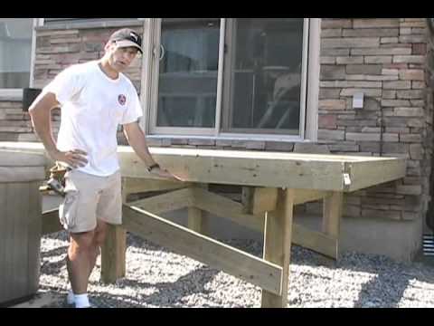 Building Free Standing Deck - Bracing Posts