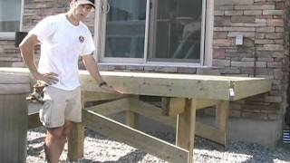 Building Free Standing Deck - Bracing Posts