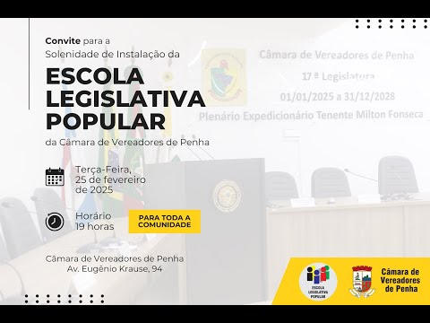 Instalação da Escola Legislativa Popular