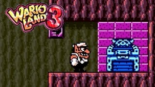 Wario Land 3 - East World - East Crater (Night) - Blue Chest - (GBC)