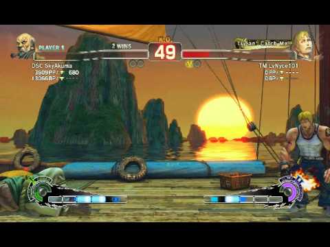 Ultra Street Fighter IV Xbox Live FT10 Set (Game 1): DSC SkyAkuma (Gouken) vs TM LvNyce101 (Cody)