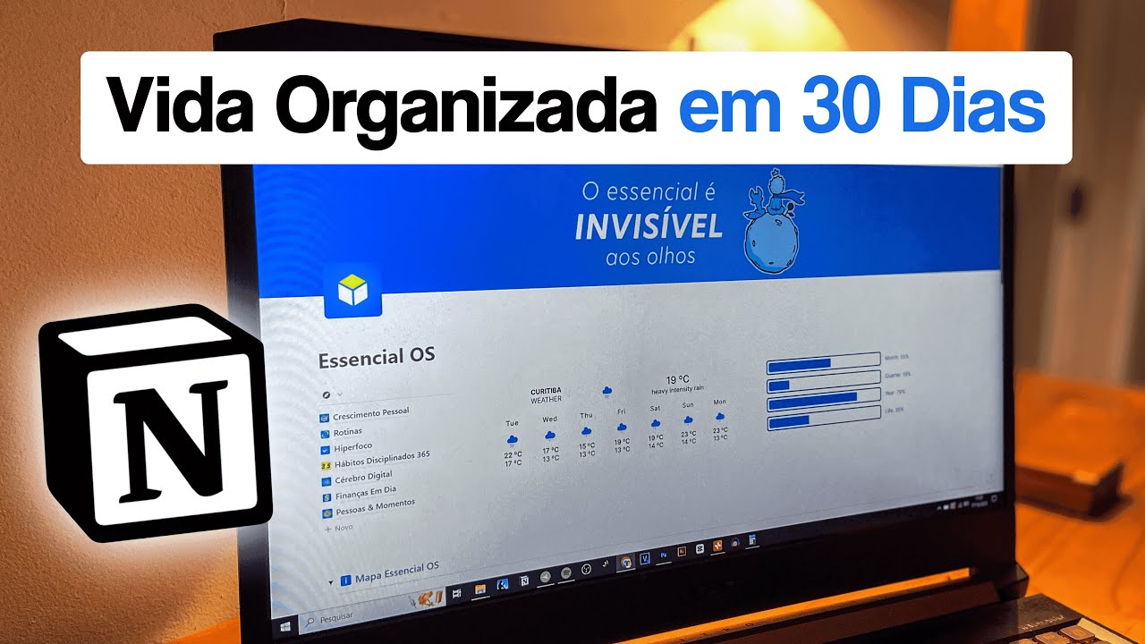 COMO EU ORGANIZO 90% DA VIDA NO NOTION | Sistema Essencial OS
