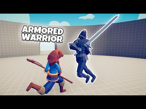 ARMORED WARRIOR 1 VS 1 EVERY UNIT | TABS MODDED GAMEPLAY