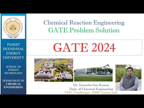 GATE 2024 Chemical Reaction Engineering (problem/solution)