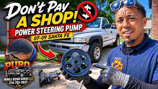 2007 Hyundai Santa Fe power steering pump replacement.