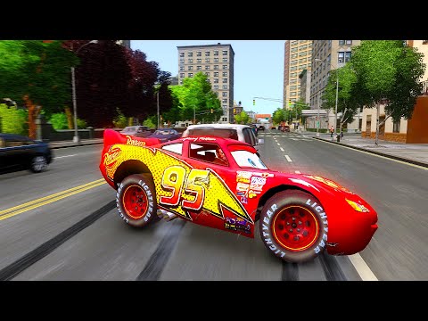 Crazy Lightning McQueen Crashes - GTA 4 Real Car Crashes Ep.9