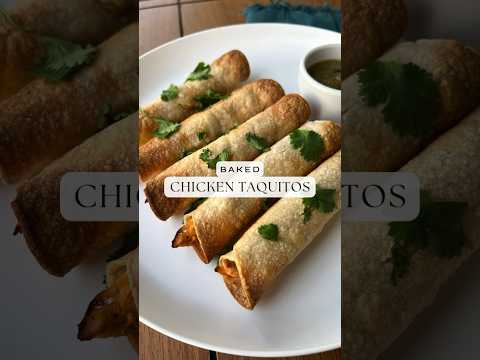 Baked Chicken Taquitos 🍗