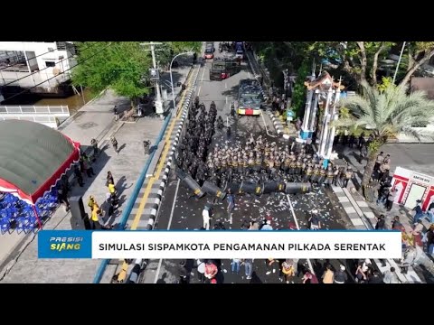 SIMULASI SISPAMKOTA POLRESTA BANJARMASIN KESIAPAN PENGAMANAN PILKADA