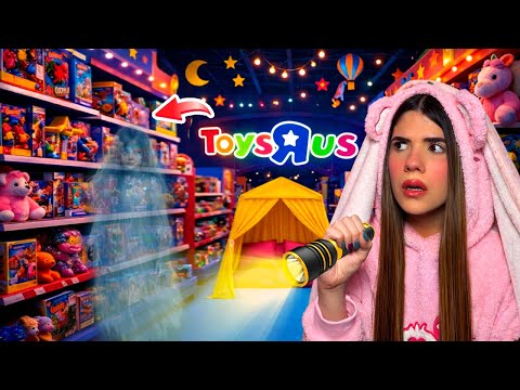 I SPENT THE NIGHT IN A TOYS R US STORE (I SHOULDN'T HAVE DONE IT❌) | Ani Cat😻