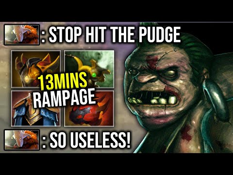 STOP HIT THIS PUDGE!! Seem Like he doesn't take any damage! EPIC Sh*t Tank Build 13Mins = RAMPAGE!!