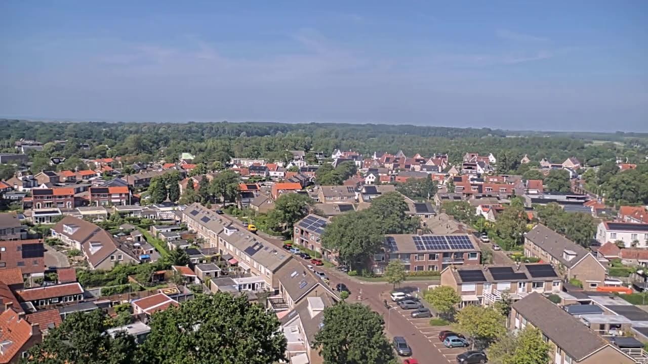Live webcam view of Oostkapelle Village Rooftop Panorama