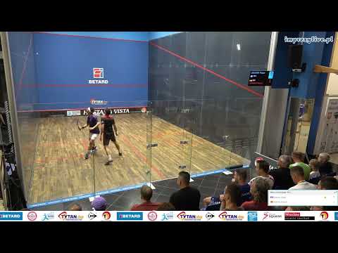 Victor Crouin 🇫🇷 - 🇪🇸  Pascal Gomez - ESF European Individual Closed Squash Championship 2023