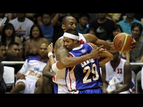 Kobe Bryant Pinaglaruan Si Arwind Santos | PBA vs. NBA All-Stars