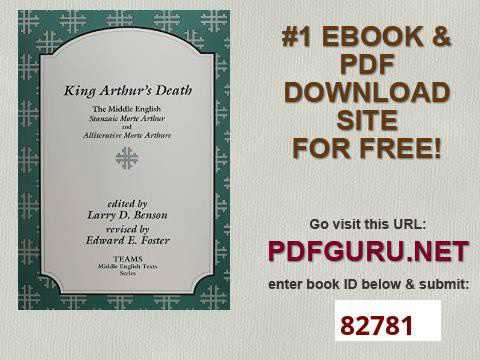 King Arthur's Death The Middle English Stanzaic Morte Arthur and Alliterative Morte Arthure TEAMS Mi