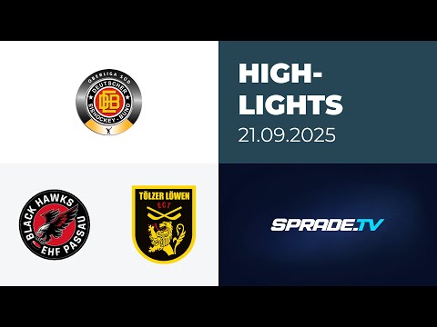 September 21, 2025 - Highlights - EHF Passau Black Hawks vs. Tölzer Löwen