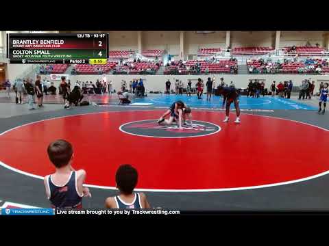 93-97 Lbs Round 2 - Brantley Benfield, Mount Airy Wrestling Club Vs Colton Small, Smoky Mountain Y