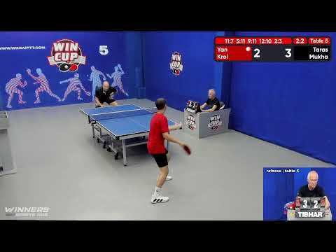 10:30 Кроль Ян  3-2 Муха Тарас  стол 5  ЮГ-2  04.06.22
