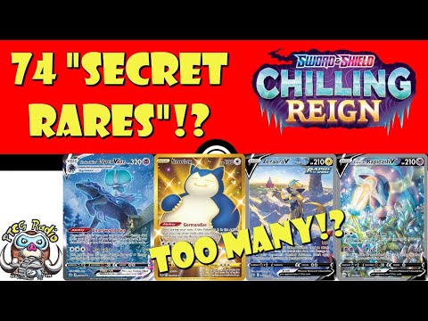 Chilling Reign has 74 "Secret Rares"! Is it Too Hard to Collect? (Pokémon TCG News)