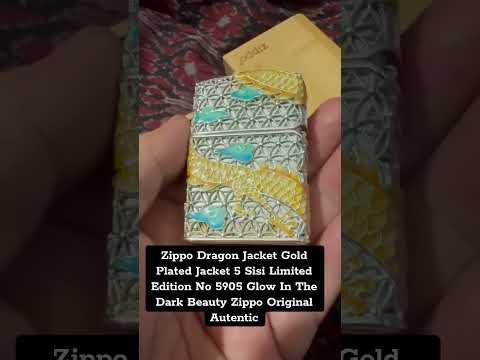 Zippo Dragon Jacket Gold Plated Jacket 5 Sisi Limited Edition No 5905 Glow In The Dark Beauty Zippo