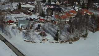 preview picture of video 'RC flight above  Kuivasjärvi Oulu 8 April  2012'