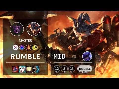 Rumble Mid vs Ryze - KR Master Patch 10.4