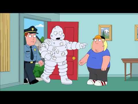 Family Guy  Chris Stabs Michelin Man