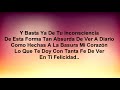 Jenni Rivera - Basta Ya (LETRA)