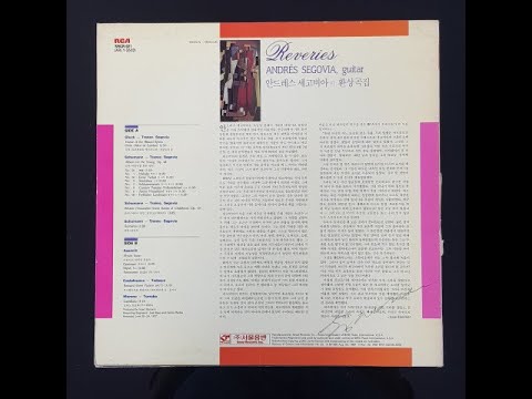 Asencio : Mystic Suite - Andres Segovia vinyl LP album (LP record)