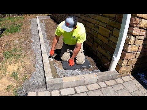 How to install paver edge stone