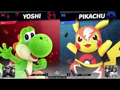 SSBU @ Battlegroundz - Winners Quarters: WiP Ace Hero (Yoshi) vs WiP Starri (Pikachu)