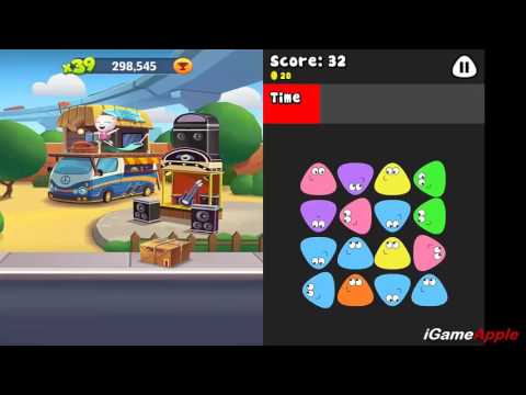 Talking Tom Gold Run VS Pou iPad Gameplay for Children HD