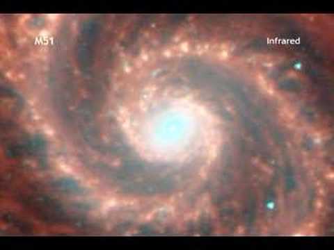 M51 as seen in different telescopes