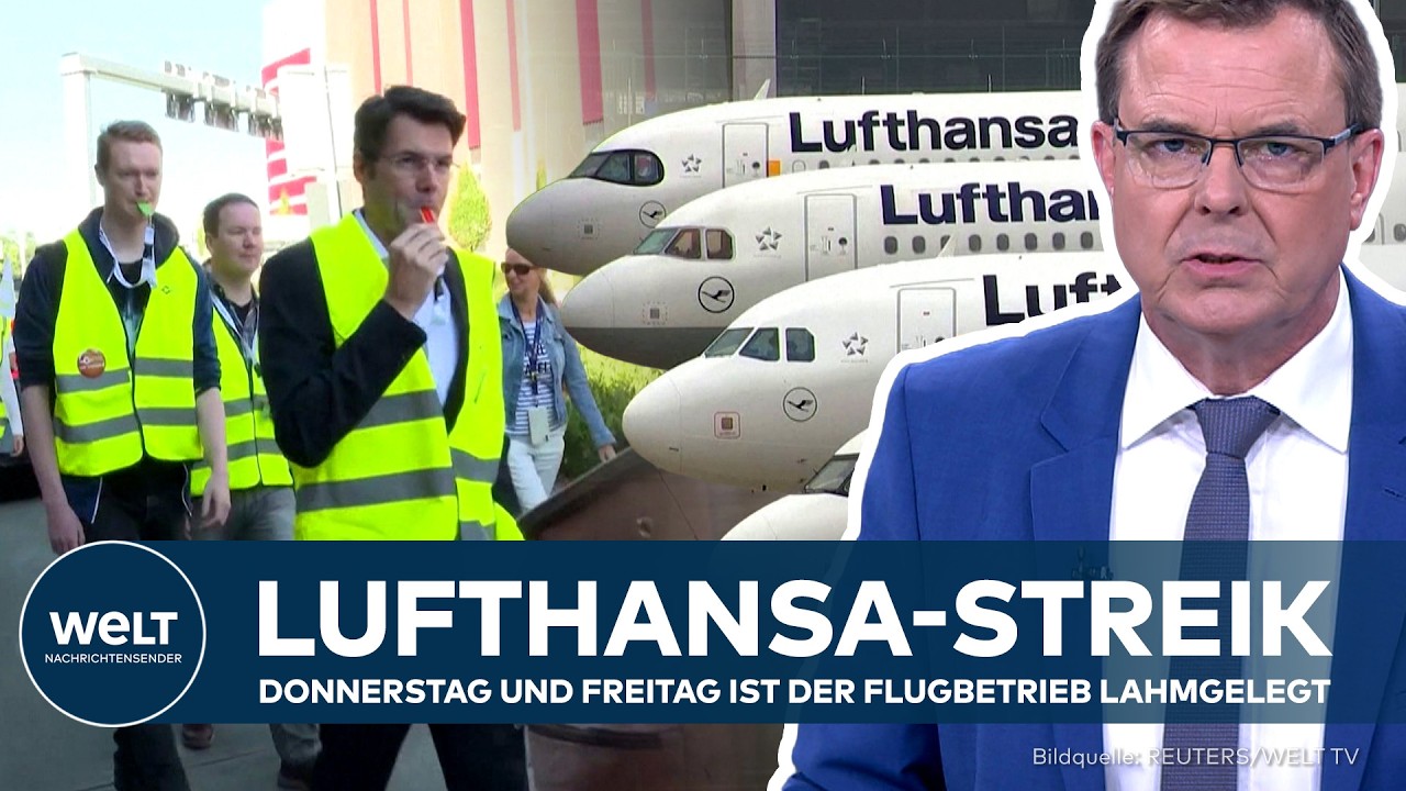LUFTHANSA-STREIK: Donnerstag und Freitag wird der Flugbetrieb lahmgelegt – Cityline auch betroffen
